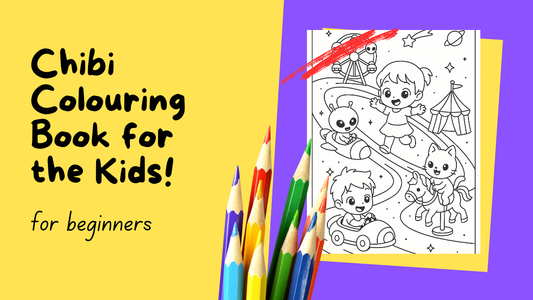 Chibi Galaxy Colouring Book for Kids! ✨🌟